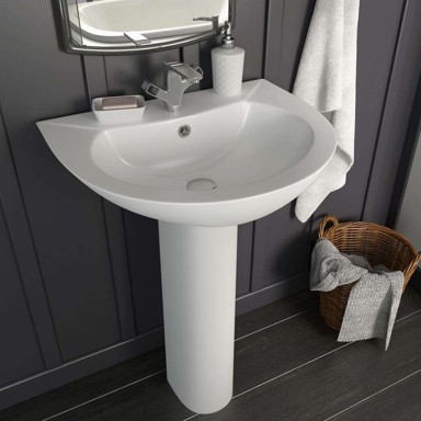 Umivaonik samostojeći 520x440x190 mm, keramički, bijeli