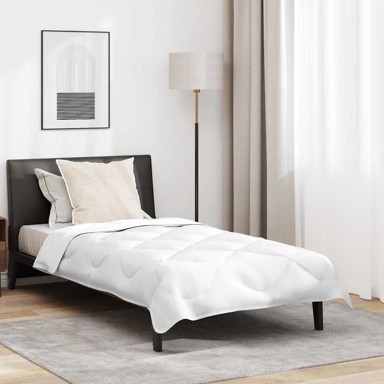 Zimski set jorgana, 2 kom, 140 x 220 cm, mikrovlakna, bijeli