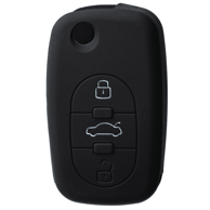 Maskica za ključ Audi A2, A3, A4, A6, TT, silikonska, crna