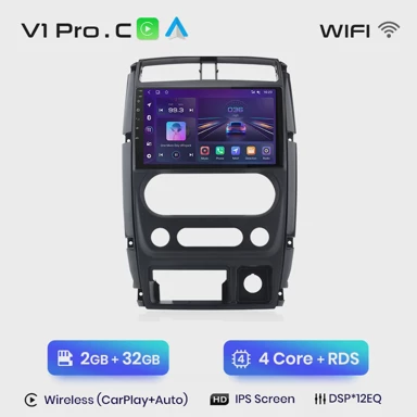 Multimedijalna jedinica za Suzuki Jimny 3 2005-2019, 4G, GPS, 2DIN autoradio, V1 Pro C, 2GB 32GB