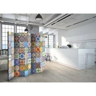 Paravan - Colorful Mosaic II, 225 x 172 cm, jednostrani