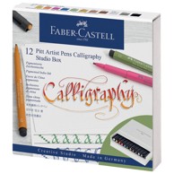 FABER-CASTELL Set Pitt Artist za kaligrafiju 167512, 12 boja