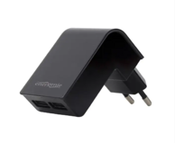 GEMBIRD Kućni punjač, 2 USB priključka, 2,1 A, crna