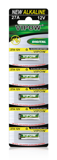 VIPOW Baterije LR27A 12 V, 5 kom (istekao rok)
