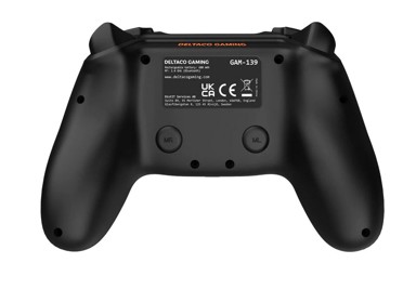 DELTACO Kontroler, crni, bežični, za Playstation 4/PC/Android/iOS, Bluetooth
