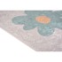 VITAUS Mentol zeleni/boje slonovače periv dječji tepih 60x100 cm Cute Flowers Green