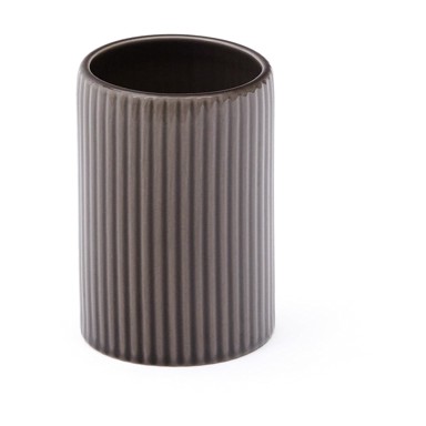 KAVE HOME Tamno smeđa keramička čaša za četkice za zube Selime