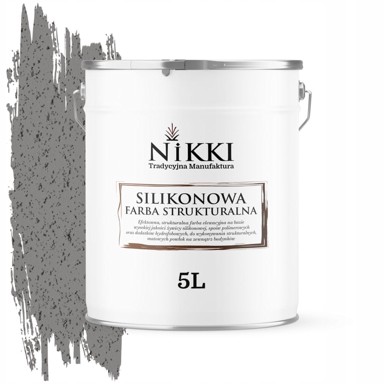 Silikonska strukturna fasadna boja, 5 l, čelično siva F265