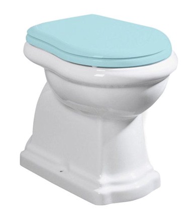 KERASAN WC školjka stojeća RETRO, 38.5x59 cm, stražnji odljev, bijela keramika