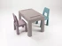 TEGA BABY Teggi Multifun dječji set – stol i 2 stolice, kamena/vrijesak/tirkizna boja