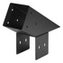 VEVOR Set nosača pergole, 4x4 inča, šiljati krov, 92x92 mm, crni