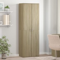 Visoka komoda boja hrasta sonome 60x35x180 cm konstruirano drvo
