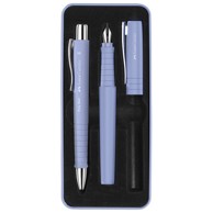 FABER CASTELL Set olovka kemijska i nalivpero Poly 241051, plava