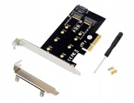 MICROCONNECT PCIe x4 M.2 NVMe M adapter