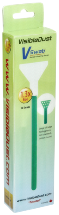 VISIBLE DUST Set za čišćenje fotoaparata MXD Swabs 1.3 zeleni
