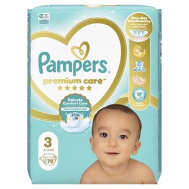 PAMPERS Premium Care Jumbo Pack pelene veličina 3 78 kom