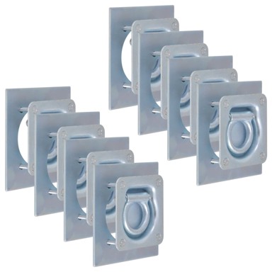 Obruči za vezanje tereta za prikolicu 8 kom, pocinčani čelik, 2000 kg