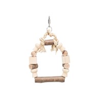 TRIXIE Šarena drvena ljuljačka za pticu 13x19 cm