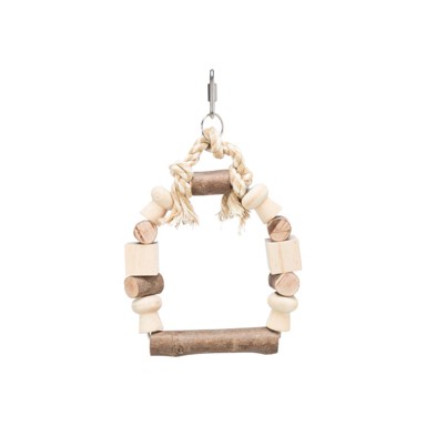 TRIXIE Šarena drvena ljuljačka za pticu 13x19 cm