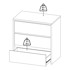 TVILUM Bijela komoda, 80x84x48 cm Next