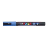 UNI POSCA Marker pc-3m, glitter plavi