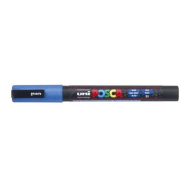 UNI POSCA Marker pc-3m, glitter plavi