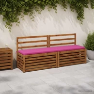 Jastučići za klupu Soest 2 kom 180 x 40 x 5 cm od poliestera, ružičasti