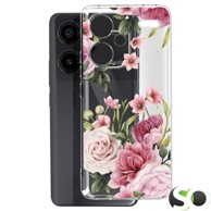 HQ Silikonska maskica za Honor 200 Lite Prozirna Flowers #3