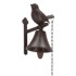 ESSCHERT DESIGN Zvono zidno od lijevanog željeza s motivom ptice, Cutie Bird