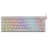 WHITE SHARK Tipkovnica GK-002122 Wakizashi, plavi switch, žičana, bijela