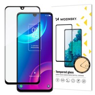 WOZINSKY Super izdržljivo kaljeno staklo za cijeli zaslon TCL 30 Plus s okvirom, crna