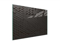 TMK Staklena zaštita za štednjak ili ploču za kuhanje 30x22, black
