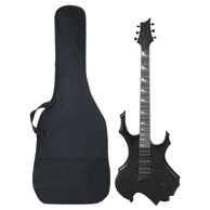Električna gitara za početnike 4 4 s torbom crna 100 x 35 cm
