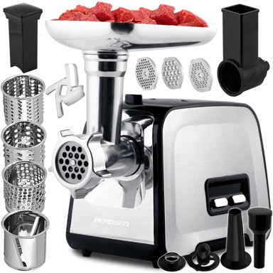 BERDSEN Stroj za mljevenje mesa BD-601B 450/1200W, crni