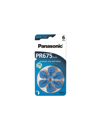 PANASONIC Baterije PR675LH/6LB, Zinc Air