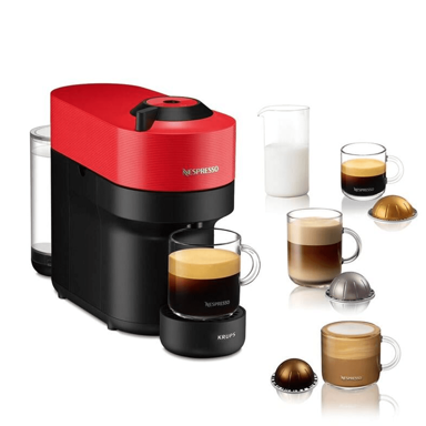 KRUPS Aparat za kavu Nespresso Vertuo Pop XN920510 crveni