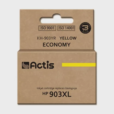 ACTIS Tinta za pisač KH-903YR, zamjena za HP 903XL T6M11AE, standardna, 12 ml, novi čip, žuta