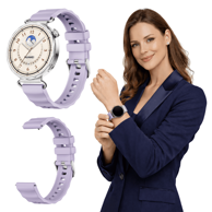 Silikonski remen za Huawei Watch GT 4/GT 5/GT 6 41 mm, 18 mm, ljubičasti