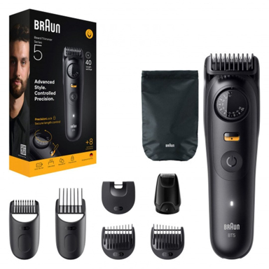 BRAUN Trimer za bradu BeardTrimmer 5 BT5560, baterijski, mokro i suho korištenje, crni