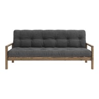 KARUP DESIGN Crna/antracitno siva sklopiva sofa 205 cm Knob, 205x95x79 cm