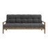 KARUP DESIGN Crna/antracitno siva sklopiva sofa 205 cm Knob, 205x95x79 cm
