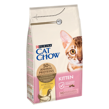 CAT CHOW Suha hrana za mačke Kitten, s piletinom, 1.5 kg