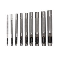 DEDRA Set izbijača za meke materijale, 2,5–10 mm, 9 kom.