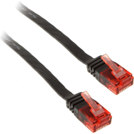 INLINE Mrežni kabel 71655S Cat6 U/UTP, 0,5 m, crni