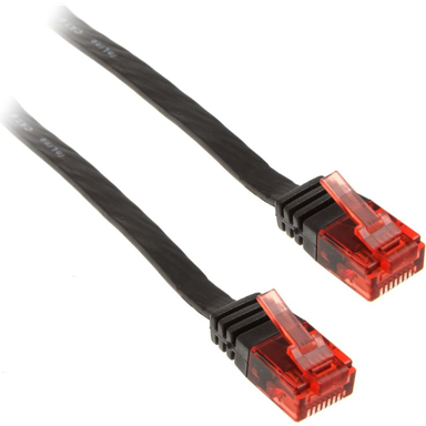 INLINE Mrežni kabel 71655S Cat6 U/UTP, 0,5 m, crni