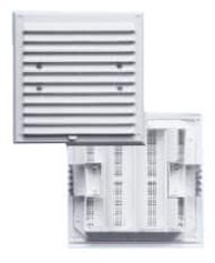 MAX-POL Ventilacijska rešetka s lamelama i mrežom 175 x 175 mm, bijela
