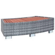 Stepenica za vruću kupku 92x45x25 cm, siva