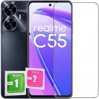 Kaljeno staklo za Realme C55 9H staklo, 2.5D ravno, zaštitno, staklo