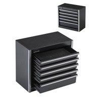 VEVOR Kutija za alat s mini ladicom 21,8x11,8x20,5 cm, crna