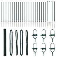 Heksagonalna ograda 1. 6x50 m čelik, zelena